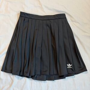 Adidas Black, Pleated, Tennis Skirt- S